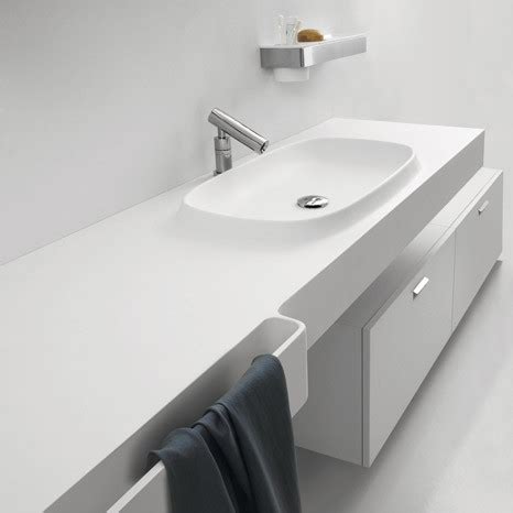 Integral Sink Countertop from Agape - new Desk is an Exmar countertop