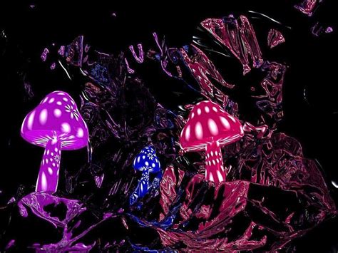 Psychedelic Mushroom Wallpaper