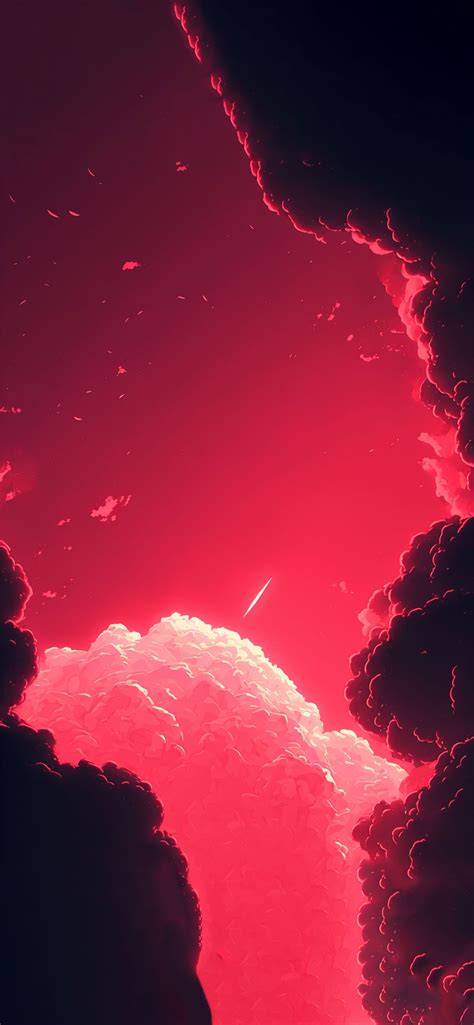 Clouds Aesthetic Red Wallpapers - Red Aesthetic Wallpaper iPhone