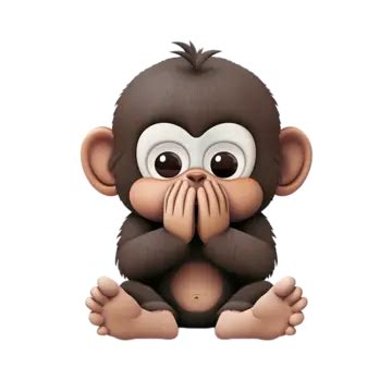 Speak No Evil Monkey Emoji, Speak No Evil Monkey, Emoji, Transparent ...