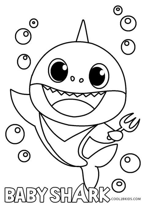 Free Printable Baby Shark Coloring Pages For Kids | Shark coloring ...