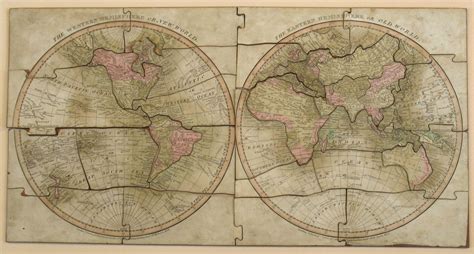 The World, Neatly Dissected. Showing tracks of all three of Captain James Cook's voyages ...