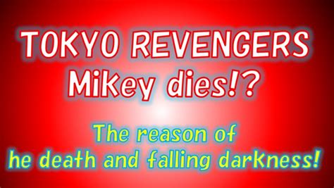 Tokyo Revengers, Mikey death? He falls to dark side everytime! | Tokyo ...