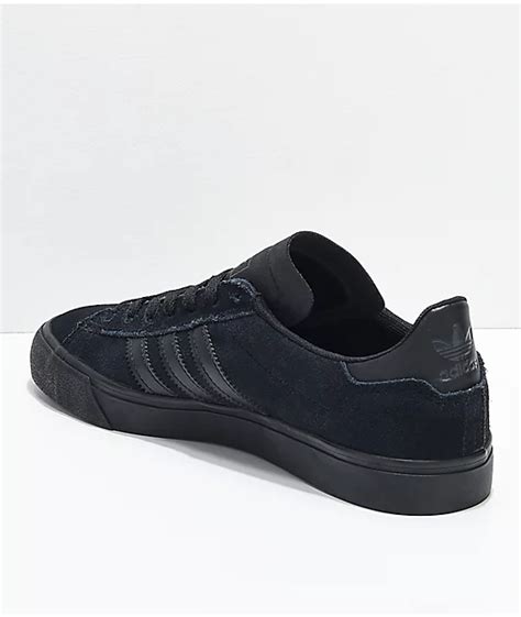 adidas Campus Vulc II All Black Shoes | Zumiez