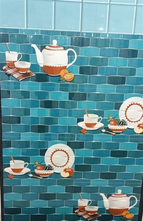 Glossy Designer Ceramic Kitchen Wall Tiles, Size: 1x1 Feet(300x300 mm ...