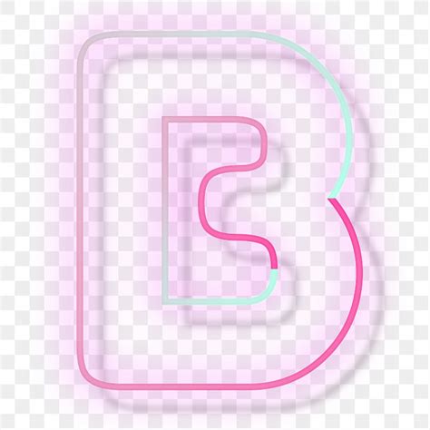 Letter B PNG Pink Neon Font Typography Images | Free Photos, PNG ...