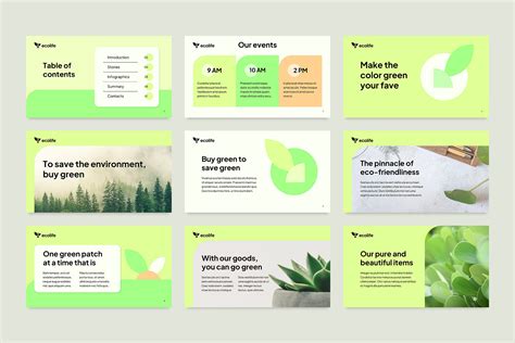 Eco-friendly PowerPoint Template By Amber Graphics | TheHungryJPEG