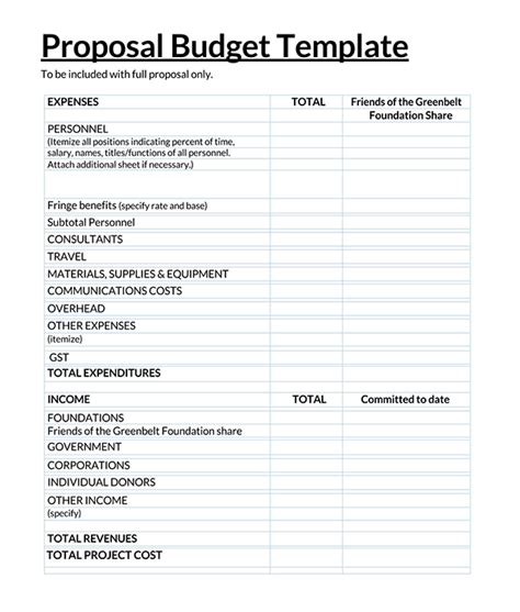 42 Free Budget Proposal Templates [Word - Excel]