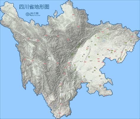 四川地图（地形版）_四川地图查询