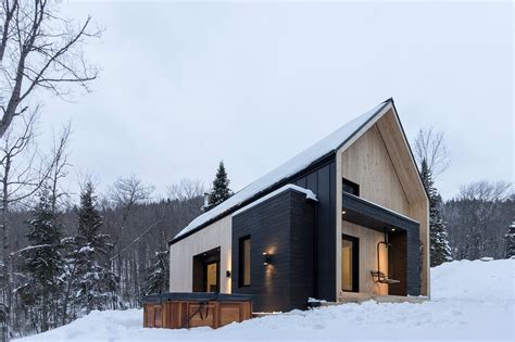 Scandinavian Architecture In Canadian Forest - Gessato