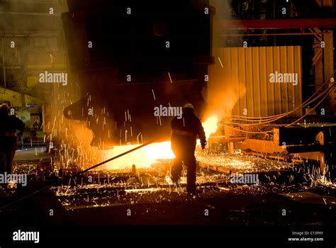 Steel making at Forgemasters Sheffield UK Stock Photo - Alamy