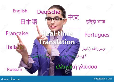 Concept of Online Translation from Foreign Language Stock Image - Image of global, digital ...