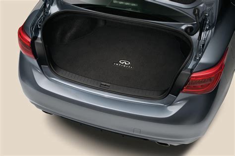 2016 INFINITI Q50 Carpeted Trunk Mat (black with INFINITI logo), Q50 ...