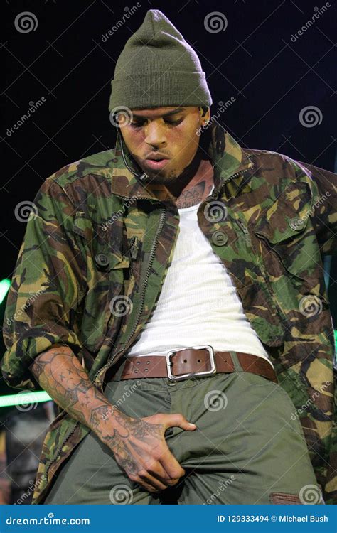 Chris Brown Performs in Concert Editorial Stock Image - Image of puerto ...