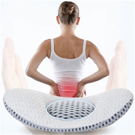 Lumbar Support Pillow, Back Support Pillow For Side & Back Sleepers ...