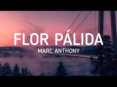 Marc Anthony - Flor Pálida (Letra / Lyrics) Chords - Chordify