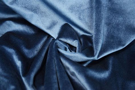 Navy Blue Premium Cotton Velvet Fabric Subtle Shine Woven Velvet - Thimbles Fabric Shop