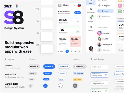 Figma Dashboard Templates UI kit - S8 Design System (Community) | Figma Community