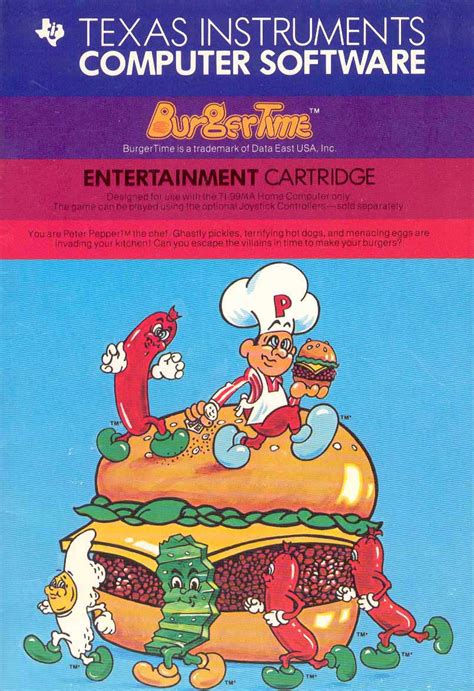 TI-99/4A Videogame House - Burgertime