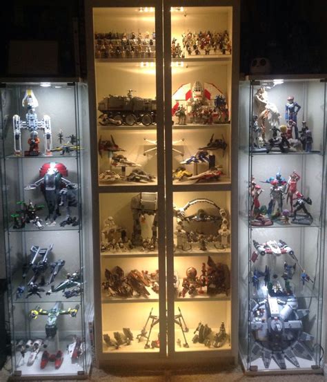 My LEGO Star Wars collection in display cases. | Lego display, Star ...