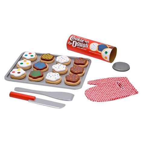 Melissa & Doug Slice and Bake Wooden Cookie Play Food Set | Play food set, Play food, No bake ...