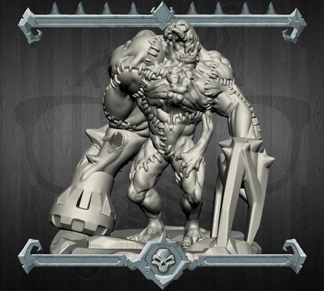 Golem Fiendish Flesh Flesh Golem Miniature for Tabletop - Etsy | Miniatures, Pig games, Resin price