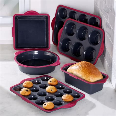 Trudeau 6-Piece Silicone Bakeware Set | Crate and Barrel