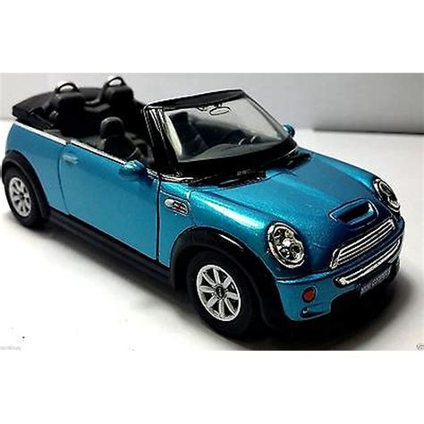 5" Kinsmart Mini Cooper S Convertible Diecast Model Toy Car 1:28 Blue - Walmart.com - Walmart.com