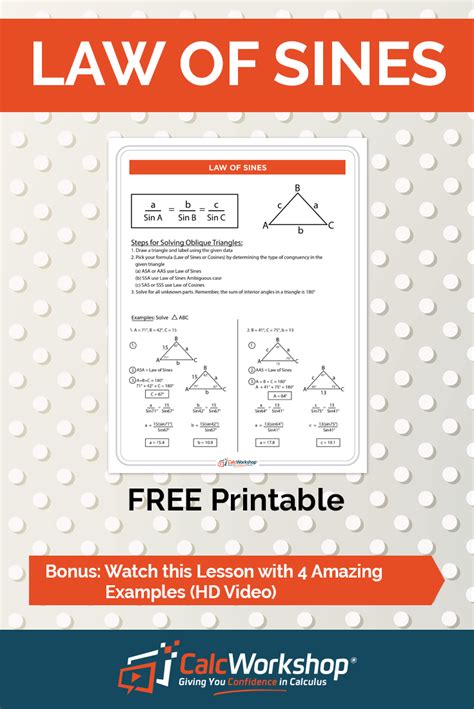 What is the Law of Sines? (Simply Explained with 4 Examples!)