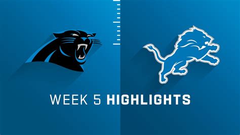 Carolina Panthers vs. Detroit Lions highlights | Week 5