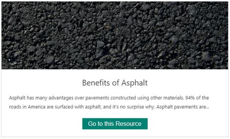 Benefits of Asphalt – Wisconsin Asphalt Pavement Association