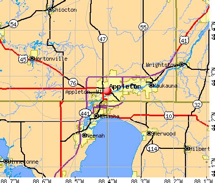 Fox Valley Wisconsin Map - Map Of Western Hemisphere