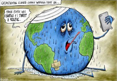 Cartoon: Climate Change Selfie - Mrs Sallibartan's English ressources