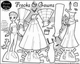 Paper Dolls Coloring Pages Marisole Monday Enchanting Evening  sketch template