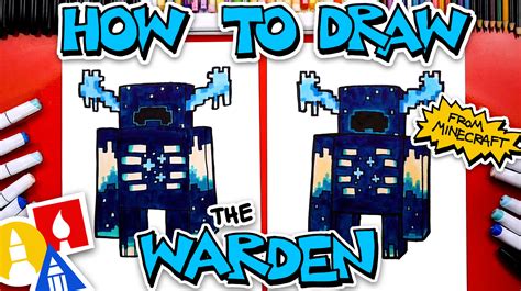 Minecraft Warden Coloring Page - Free Printable Templates