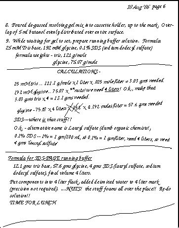 Examples of notebook pages