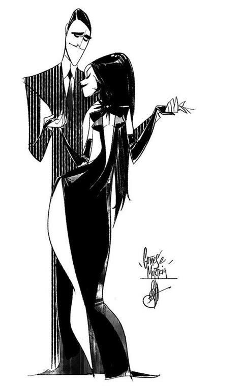 Встроенное | Gomez and morticia, Character design, Addams family