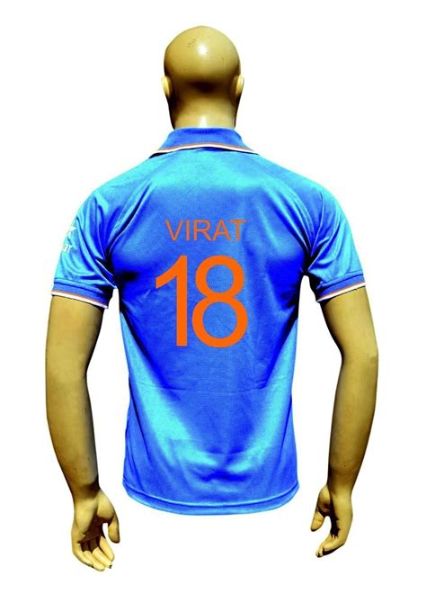 Yuva Team India 2015 Virat Kohli 18 Cricket Jersey Half Sleeve Size 34 ...