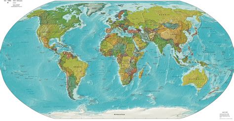 World Globe Map Continents - WeSharePics