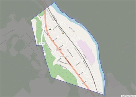 Map of Iron Gate town