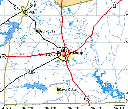 Carthage, Texas (TX 75633) profile: population, maps, real estate ...