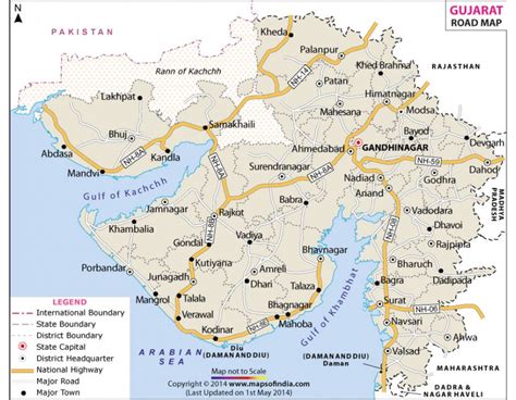 Buy Gujarat Road Map Online