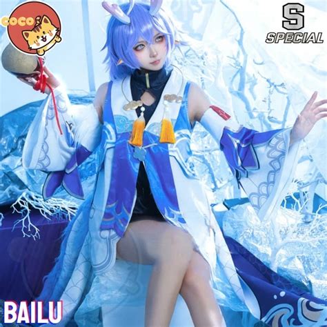 Honkai: Star Rail Bailu Costume Cosplay Bailu Cosplay Costume di Halloween auth.du.ac.in