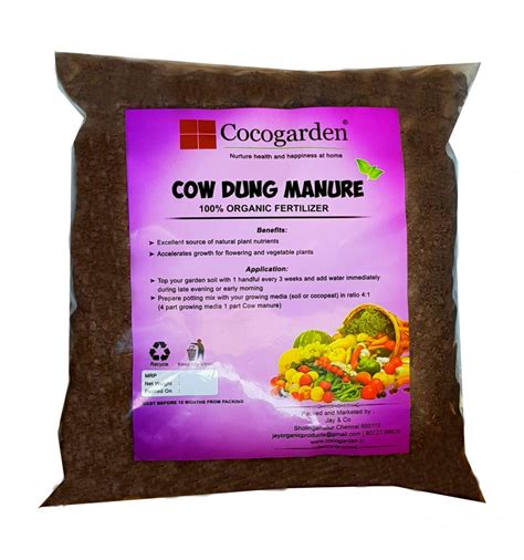 Cow Dung Compost Manure Organic Fertilizer for Plants - Cocogarden ...