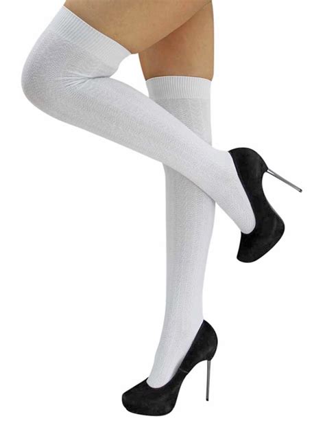 Cable Knit Thigh High Socks - Walmart.com