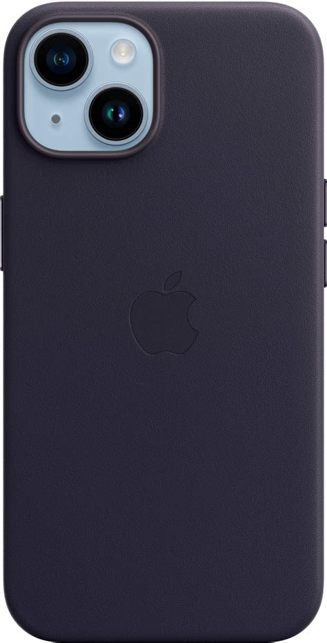 Apple iPhone 14 Leather Case with MagSafe Ink MPP63ZM/A - Best Buy