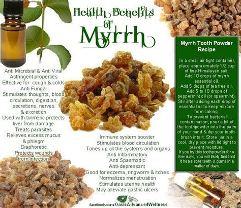 Health benefits of Myrrh | Nutrition, Essential oil recipes, Essential oil benefits