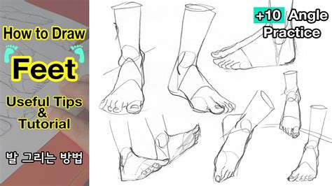 How to draw Feet / Useful tips & Tutorial !! - YouTube