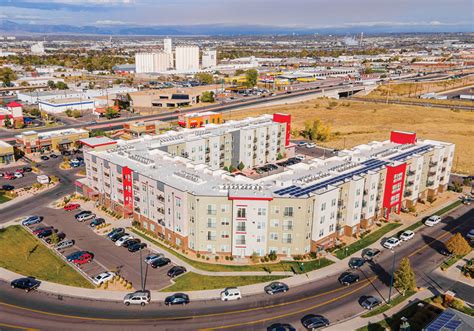 apartment complex buildings in Park Hill Denver