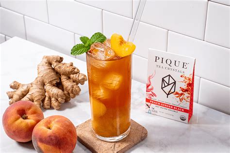 Ginger Peach Iced Tea | Pique Blog